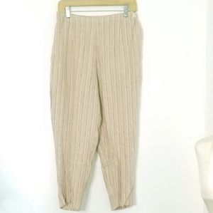Flax Pastel Striped Cropped Pants